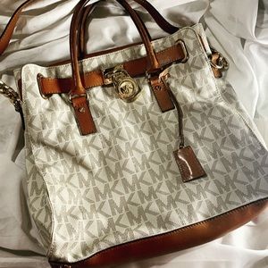 Michael kors monogram Hamilton tote